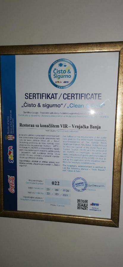 Garni Hotel Vir Vrnjačka Banja Kültér fotó